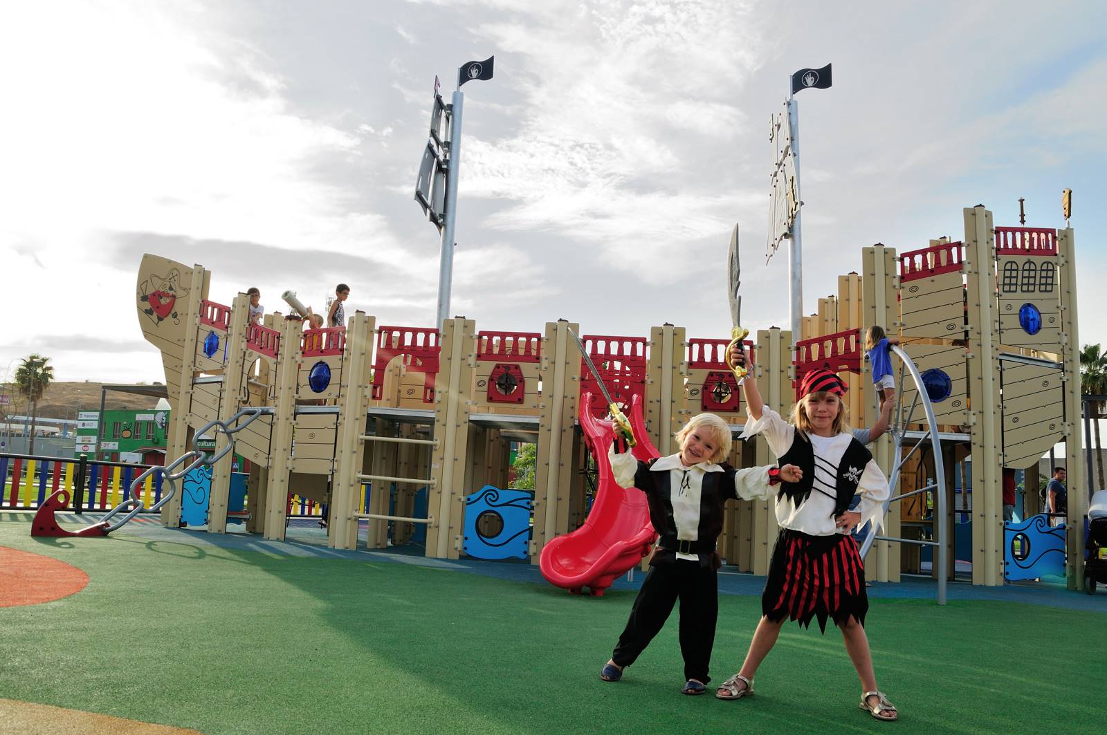 barco pirata gigante para parques infantiles