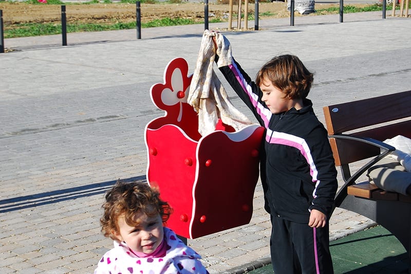 papelera para parques infantiles de exterior