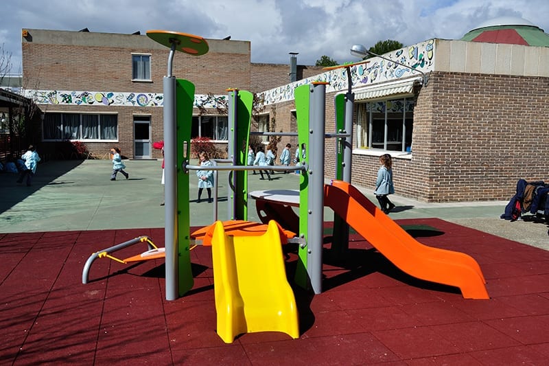 doble torre de juego certificada para parques infantiles