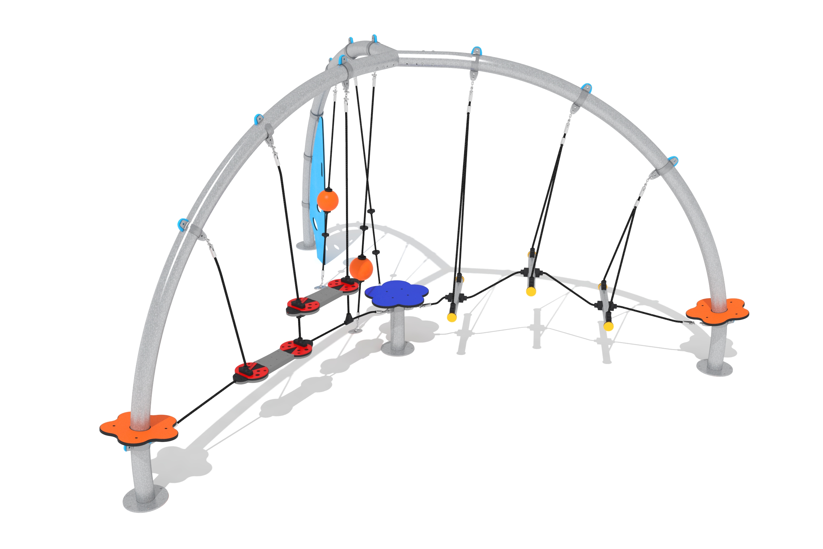 circuito cuerdas semiarcos estrella 3d