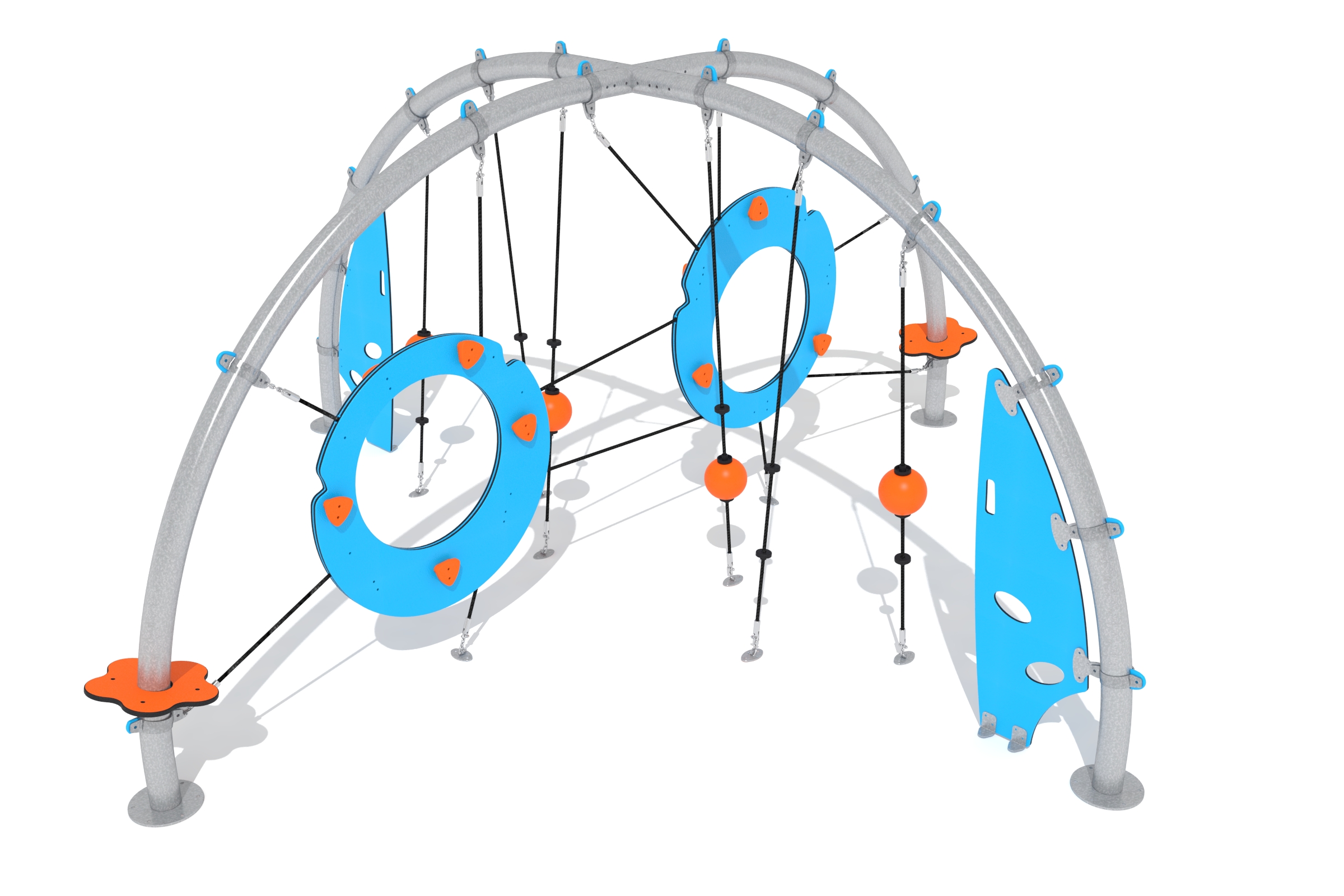 circuito cuerdas semiarcos 3d