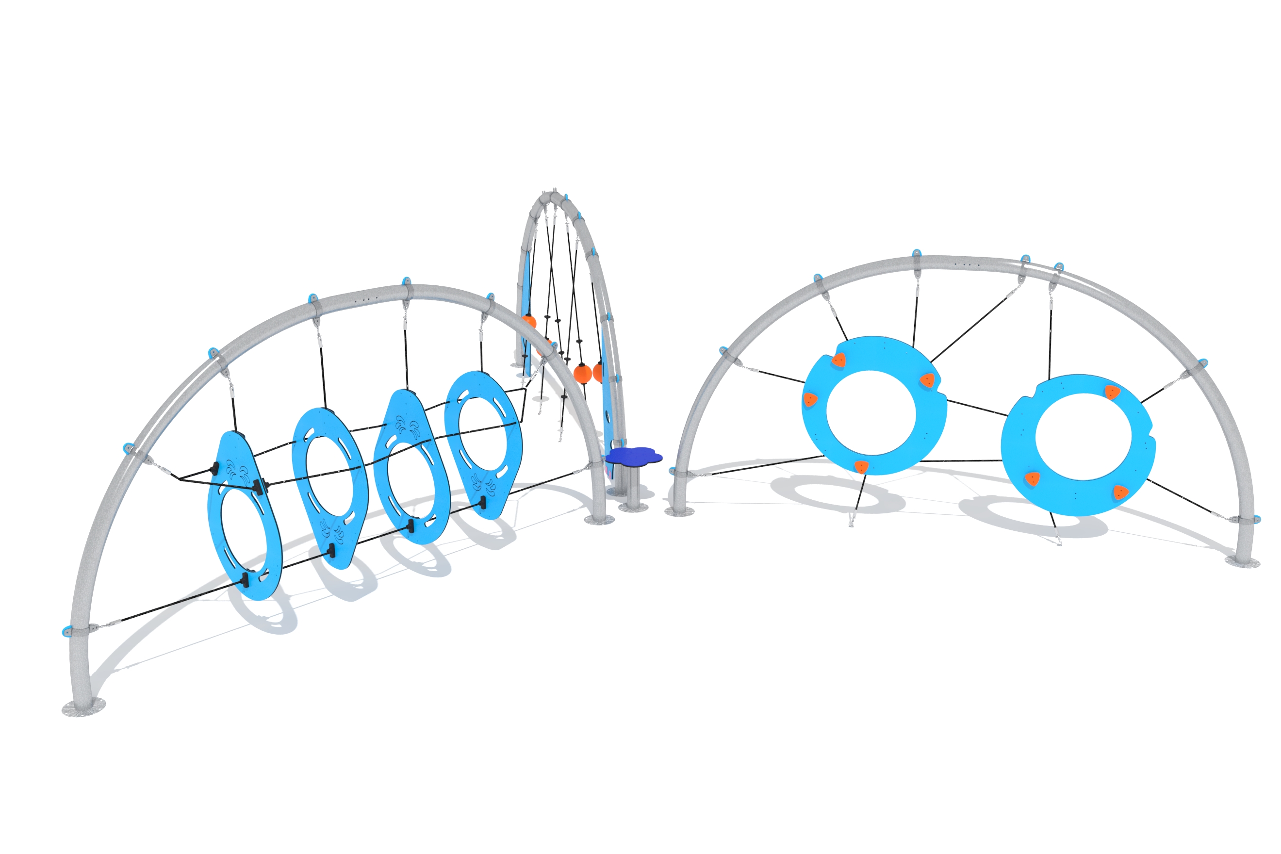 circuito cuerdas estrella 3 arcos 3d