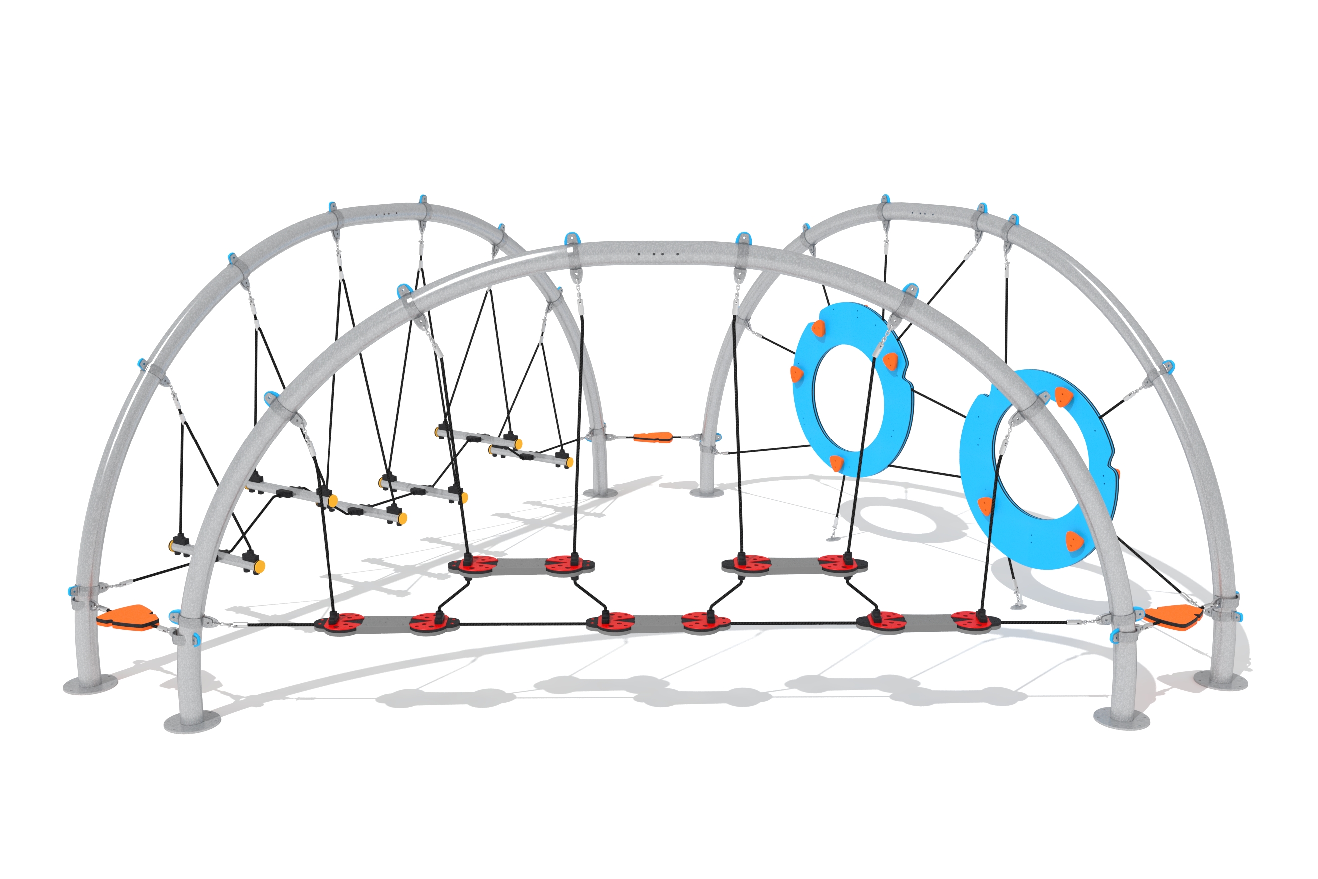 circuito cuerdas triangulo 3 arcos