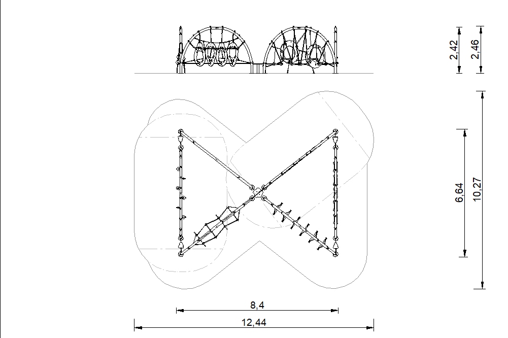 circuito cuerdas infinito 2d