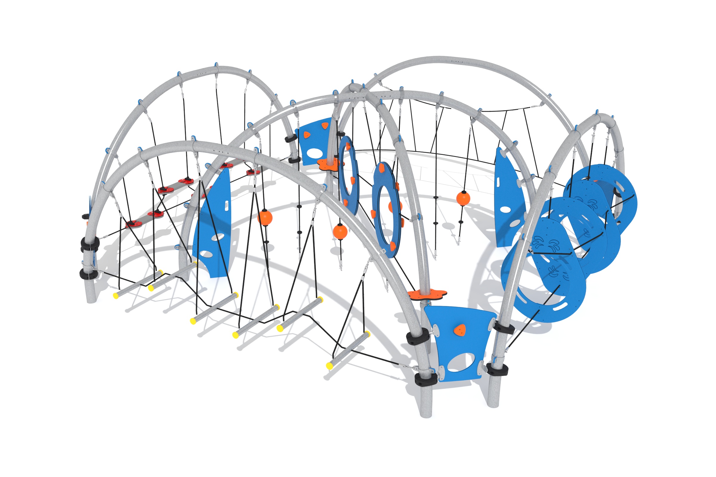 circuito cuerdas cuadrado cruz 3d