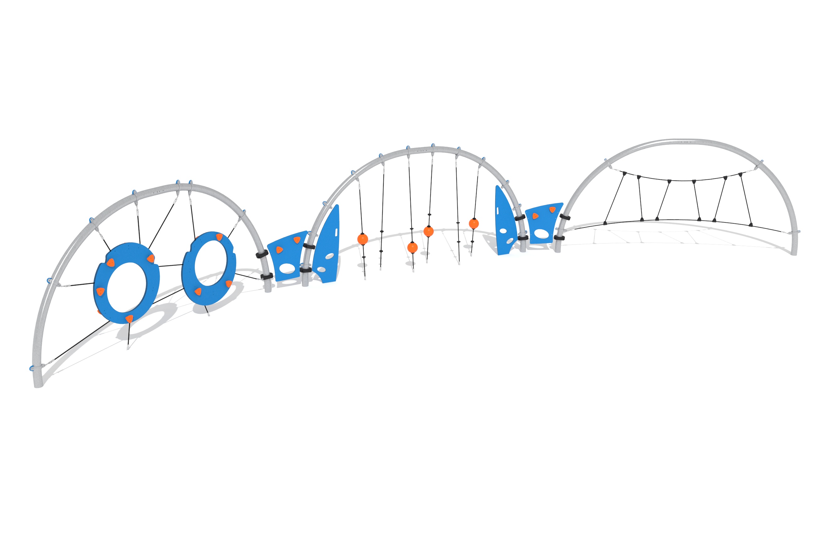 circuito cuerdas 3 arcos linea 3d