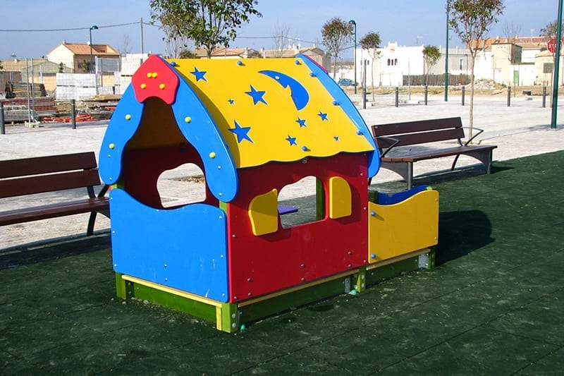 casita infantil para areas infantiles certificadas