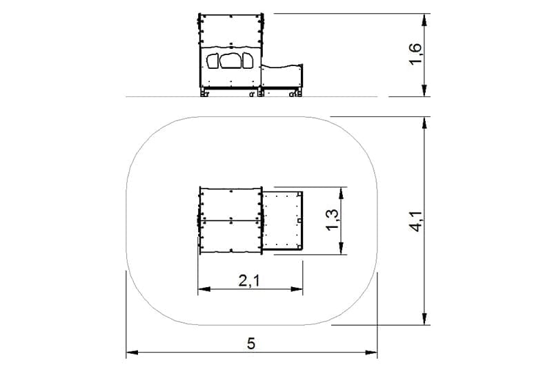 plano casita infantil con terraza certificada 2d