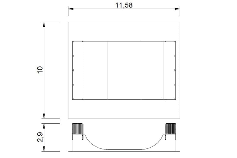 halfpipe certificado exterior skatepark 2d