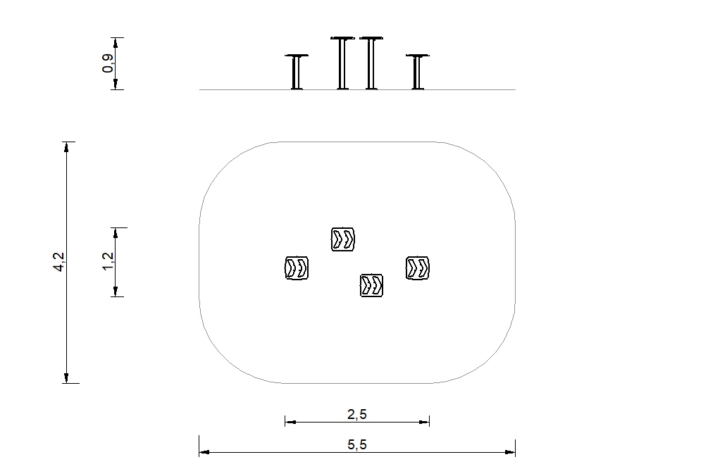 circuito ocr puntos equilibrio laterales 2d