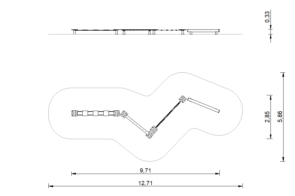 circuito ocr pasarelas equilibrio 2d