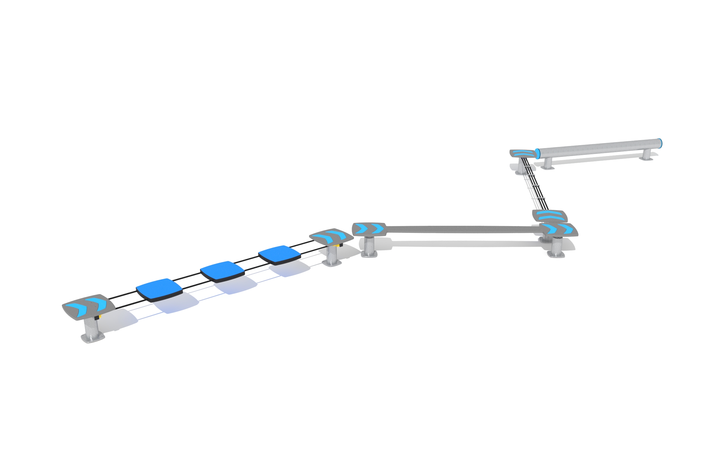 circuito ocr pasarelas equilibrio 3d