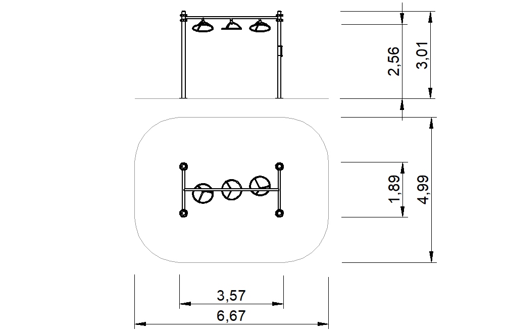 circuito ocr braquiador giratorio 2d