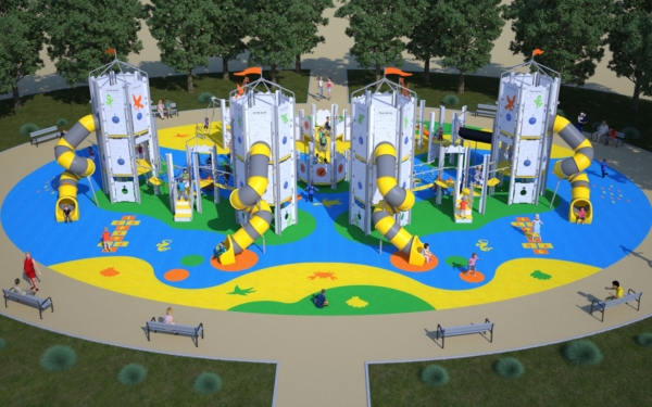 Giant towers themed | Playgrounds | Industrias Agapito