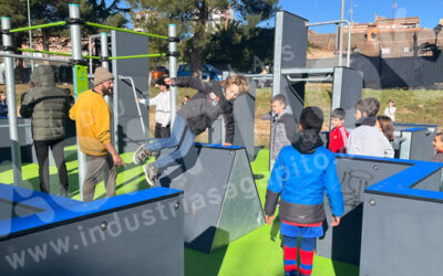 Calahorra inaugura un nuevo parkour de Industrias Agapito