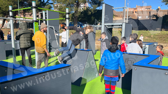 Calahorra inaugura un nuevo parkour de Industrias Agapito